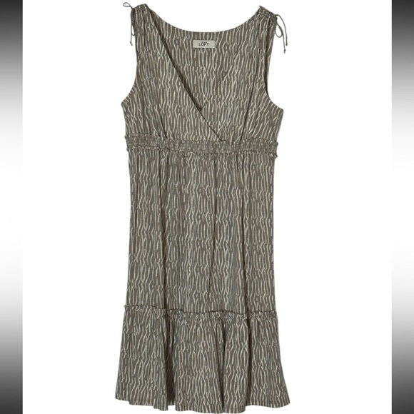 Ann Taylor Loft Sun Dress Criss Cross Front Sleeveless Missing Size Tag - Picture 1 of 9